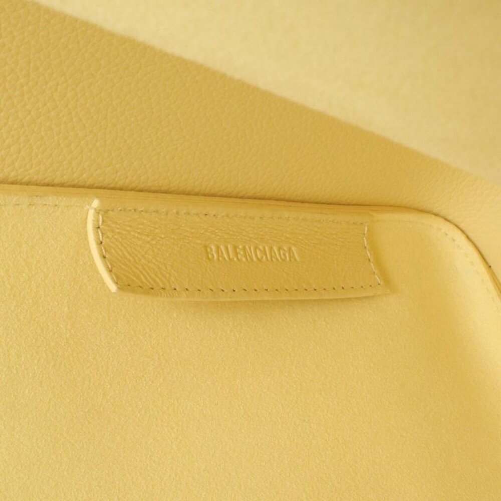 Balenciaga Tote Tour Small North South Pastel Yellow Leather - Picture 4 of 9